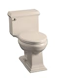 KOHLER K-3451-55 Memoirs Comfort Height Elongated Toilet with Classic Design, Innocent Blush