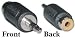 3.5mm Mono Male / 1 RCA Female Audio Adaptor