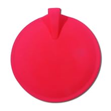 3B Scientific W53112LR Red Round Carbon Rubber Electrodes, 4" Diameter