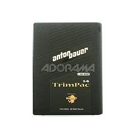 Anton Bauer Logic Series TrimPac 14 Nickel Cadmium Battery, 14.4 volts, 45 watt hours, 3-Stud Gold Mount