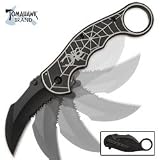 Spring Assisted Black Spider Karambit