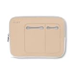 iLuv Mini Laptop Sleeve for 13' MacBook Pro, MacBook Air, and other 13' Laptops - Beige (iBG2010BGE)