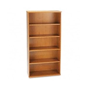 Bush Series C Open Double Bookcase, 5 Shelves, 35-5 8w x 15-3 8d x 72-7 8h, MCY