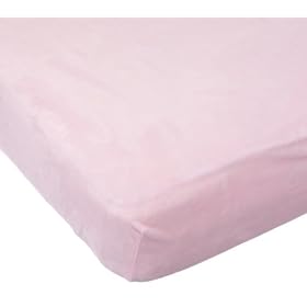 Carters Easy Fit Velour Crib Fitted Sheet, Pink