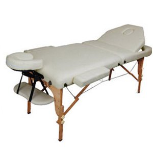 High Quality Grand 2.5 Inch In Beige Wood Portable Massage Table For Body Worker Energy Healer Salon Tattoo Artist Therapist Massage Lover