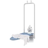 Honey-Can-Do BRD-01350 Premium Over-the-Door Put-Away Ironing Board with Pad and Cover