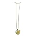 Swarovski Aura Borealis Crystal Large Heart Necklace Charm Pendant With Necklace Neck Chain