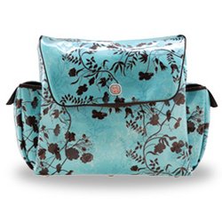 Fleurville Mothership Diaper Bag - Botanical Azure