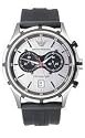 Emporio Armani Men's Black-Strap Chronograph Watch