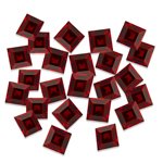 5.00 Cts of 3x3 mm Square Step Cut Matching Loose Garnet (24 pcs set) Gemstones