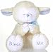 Plush Praying Blue Lamb With Sound 8"