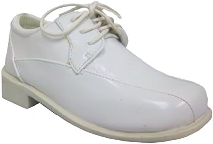 Danuccelli Boy's Toddler White Patent Communion Dress Shoes (5.5 Toddler, White)