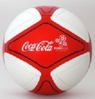 Fussball Adidas EM 2012. Sonder-Edition. weiß-rot. Glider. Gr. 5