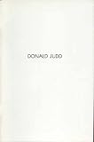  : Donald Judd: May 26 to June 24, 1989, [Donald Young Gallery]