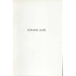 Donald Judd: May 26 to June 24, 1989, [Donald Young Gallery] book cover