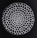 Metallic Pale Silver Classic Crocheted Hair Bun Cover XL