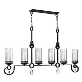 Fredrick Ramond FR49463BLI 6 Light Cabrello Island Light, Black