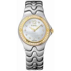 Ebel Watches - Ebel Sportwave Lady 100m Water Resistant Two - Tone Case Steel and 18k Gold with...