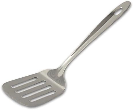 Set of 2 - Stainless Steel Slotted Turner Utensil 9.5"