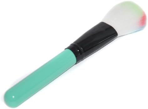 Smile Professional Colored Facial Blusher Foundation Makeup Brush Mint Round Handle