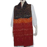 Summer Dresses Neck Scarves Cotton Tie and Dye 88 x 40 inches (dup342)