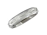 Athena Titanium Ring with 14K White Gold Design