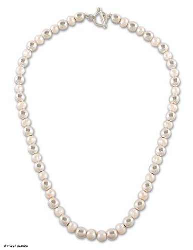 Pearl necklace Silver Moon Cascade