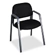 Safco 3453BL 3460 Series Straight-Leg Guest Chair, Black Fabric