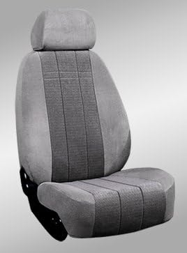 Shear Comfort Custom Nissan 350Z Seat Covers - FRONT SEAT SET: Buckets w/ Adjustable Headrests (Coupe) (2003-2008) - Shear Comfort Velour Silver