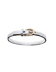 OWC Sterling silver Buckle Bangle w. 14k hasp