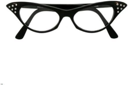 Black Rhinestone Cat Eye Glasses - CCEnterprises