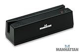 Manhattan USB Magnetic Card Strip Triple Track Reader, Black