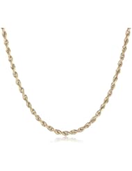 Klassics 10k Yellow Gold 2.0mm Hollow Rope Chain Necklace