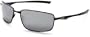 Oakley Men's Splinter Iridium Polarized Sunglasses,Black Frame/Black Irid Lens,one size