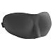 Sweet Dreams Contoured Sleep Mask with Earplugs and Travel Pouch - Black