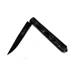 Kompaktes Taschenmesser Messer Black Bambus Bamboo Metall Outdoor NEU