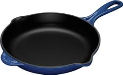 Le Creuset Enameled Cast-Iron 9-Inch Skillet with Iron Handle, Cobalt Blue
