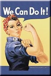 Rosie the Riveter Refrigerator Magnet