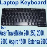 Laptop / Notebook QWERTY Keyboard for Acer TravelMate 240 , 250 , 2000 , 2500 Series , Aspire 1500 , Extensa 2500