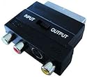 S-Video Adapter Scart 1x S-VHS SVHS BU+3x Cinch Chinch Buchse