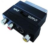 Produkt-Bild: S-Video Adapter Scart 1x S-VHS SVHS BU+3x Cinch Chinch Buchse