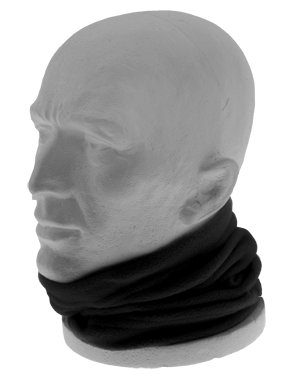 Fleece Snood / Neck Warmer Scarf - Black
