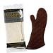 San Jamar 817TM Heavy Duty Terry Cloth Temperature Protection Oven Mitt, 17" Length, Brown
