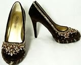 Colin Stuart Jeweled High Heel Shoes