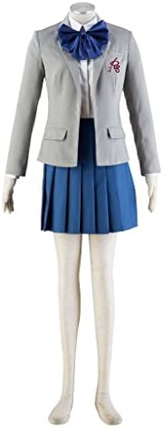 Mtxc Women's Monthly Girls' Nozaki-kun Cosplay Sakura Chiyo 2nd Female Winter Uniform Size X-Large Gray