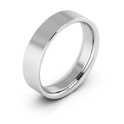 plain flat men's wedding ring