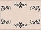Frame With Scrolls Wood Mounted Stamp (Hero Arts)