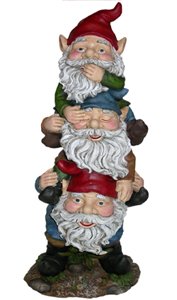 Alpine Three Gnomes Statue