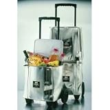 Be Cool Trolley - Thermal Insulated Cart (Silver) (30H x 12W x 9D)