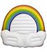 Swimline Rainbow Island Pool Inflatable Ride-on, White